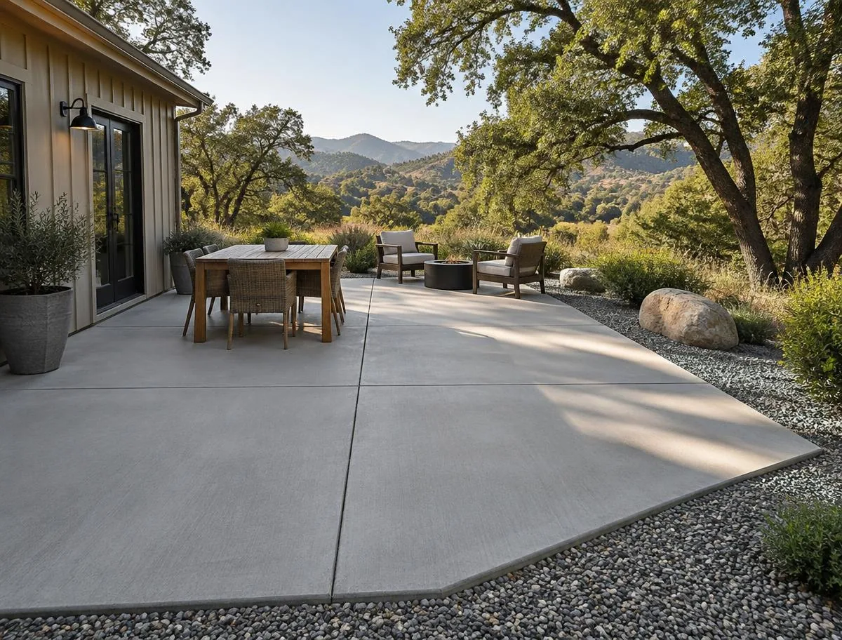 Concrete patio slab